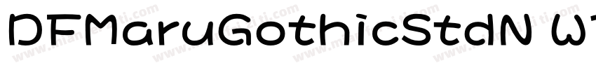 DFMaruGothicStdN W7字体转换